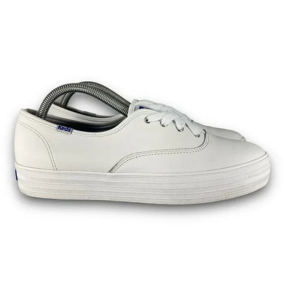 Keds triple hot sale kick leather white